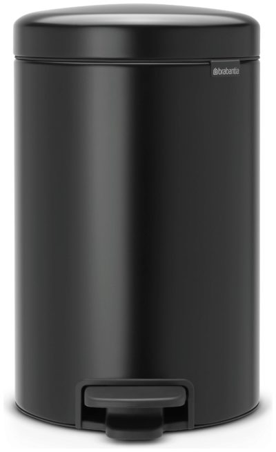 Brabantia newIcon 12 Litre Pedal Bin - Black.